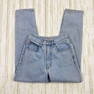 Vintage Guess Light Wash High Rise Straight Leg Denim Blue Jeans